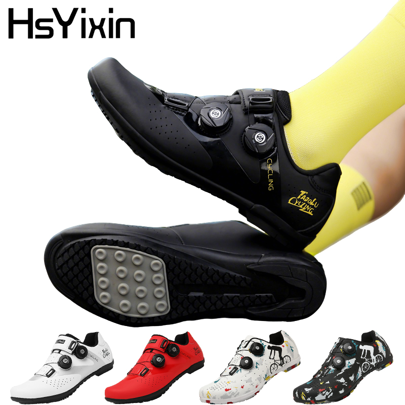 Road Bike Cleats - Unisex fietsschoenen rubber zonder slot heren