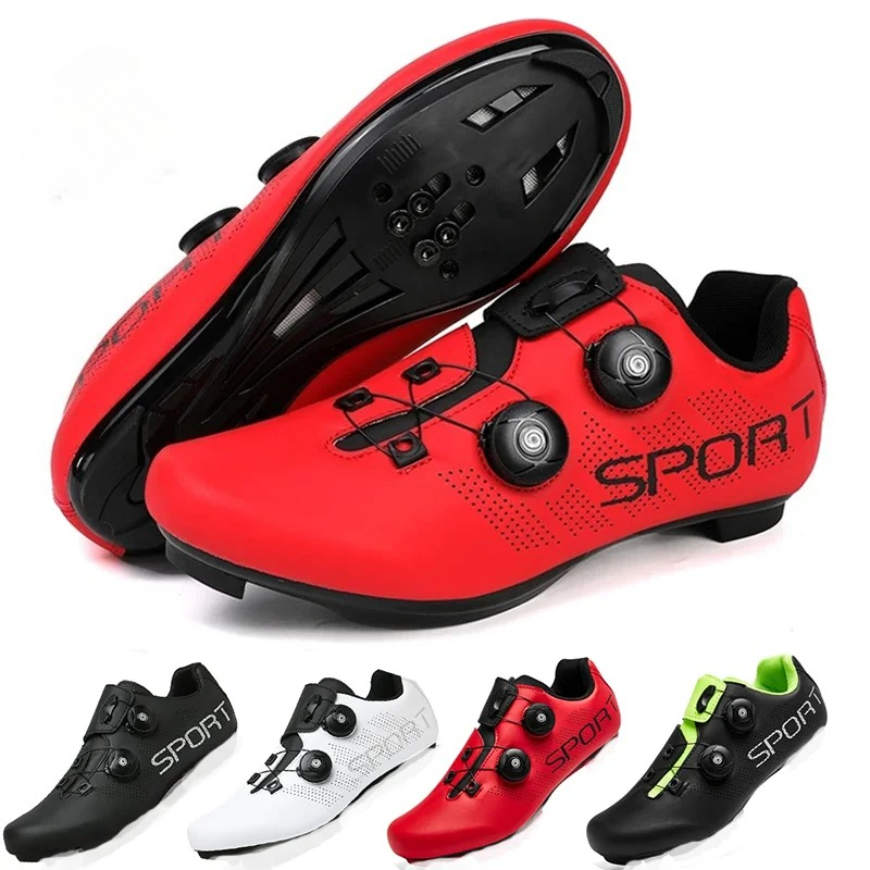 Road Bike Cleats - Heren racefiets fietsschoenen heren klassieke zelfsluitende