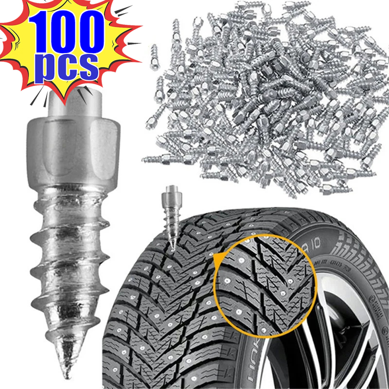Road Bike Cleats - 10-100 Stuks Autoband Studs Anti-Slip Schroeven