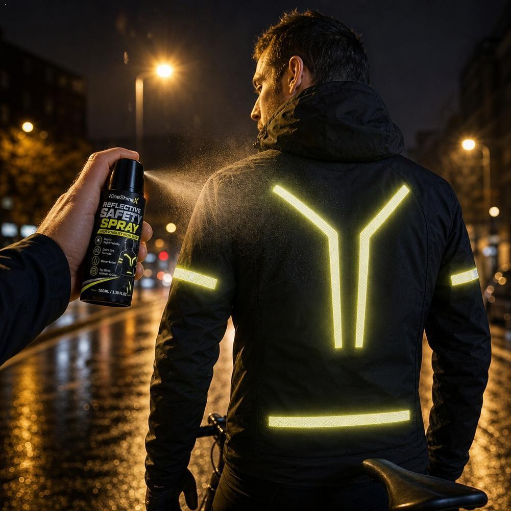 Cycling High Gear - Reflecterende veiligheidsspray voor de nacht, hoge