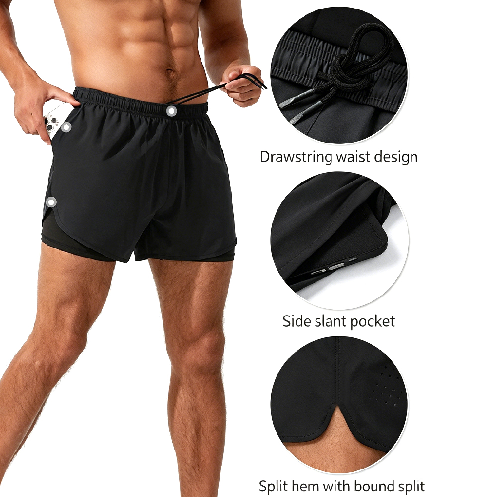 2-in-1 hardloopshorts met hoge - Cycling High Gear recensie en prijs